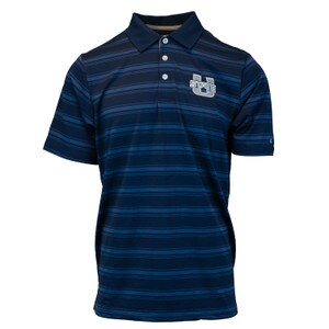 Men's U-State Striped Polo